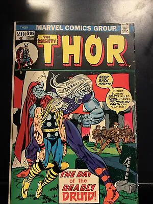 Buy The Mighty Thor #209 Marvel Comic🔑1st Kree Eternals March 1973 Bronze Age🔑 • 7.99£
