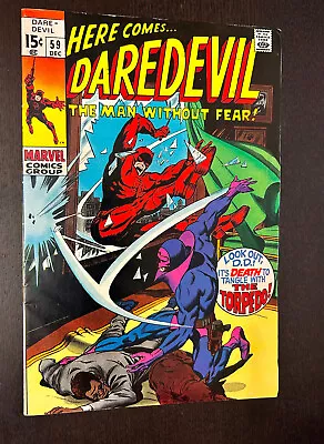 Buy DAREDEVIL #59 (Marvel Comics 1969) -- Silver Age Superheroes -- FN- • 11.34£