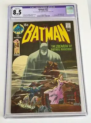 Buy Batman #227 CGC 8.5 (Restored) Detective Comics #31 Cover Swipe Neil Adams 1970 • 1,423.09£