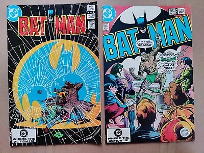 Buy Batman 358 FN 359 VF Lot Of 2 1st Full Killer Croc DC Comics 1983 • 52.06£