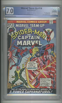 Buy Marvel Team-up  #16 Pgx 7.0    1st Basilisk Marvel 1973 • 79.43£