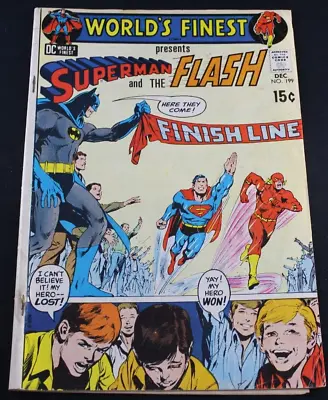 Buy World's Finest 199 3rd Superman Flash Race Neal Adams Cover Batman Comic VG- • 11.78£