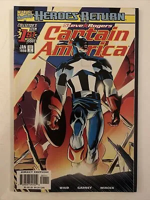 Buy Captain America Volume 3 #1, Marvel Comics, January 1998, NM • 3.70£