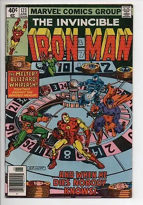 Buy The Invincible Iron Man 123 Marvel Comic Book 1979 Melter Blizzard Whiplash • 13.39£
