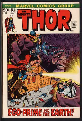 Buy Thor #202 8.0 // 1st App Ego Prime Marvel Comics 1972 • 39.72£