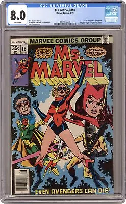 Buy Ms. Marvel #18 CGC 8.0 1978 3974970008 1st Full App. Mystique • 167.37£