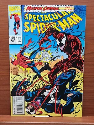 Buy SPECTACULAR SPIDER-MAN No.202 1993 Marvel 9.4 HIGH GRADE 3866 • 11.99£
