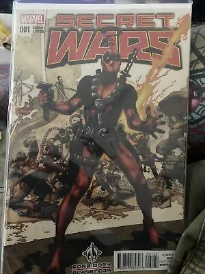 Buy Marvel Comic Secret Wars #1 Of 9 FP Simone Bianchi Deadpool Variant Forbidden • 4£