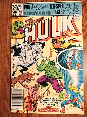 Buy Incredible Hulk #265 Newsstand Key 1st Rangers Firebird Shooting Star Marvel MCU • 12.68£