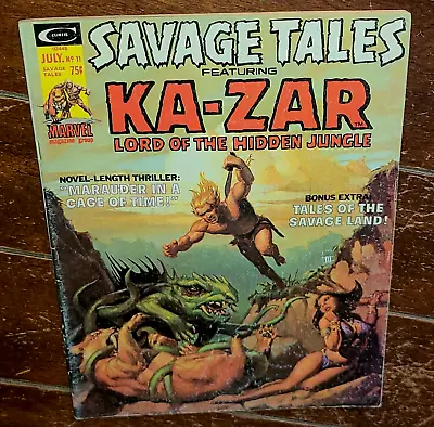 Buy Savage Tales Featuring Ka-zar Lord Of The Jungle #11, (1975, Marvel) • 14.28£