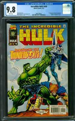 Buy Incredible Hulk 449 CGC 9.8 1st Thunderbolts 1/1997 • 355.77£