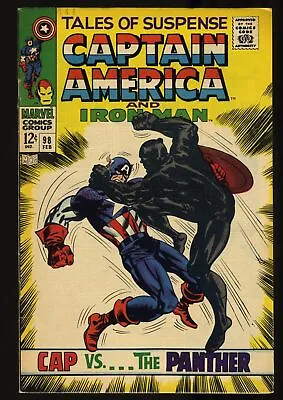 Buy Tales Of Suspense #98 VF- 7.5 Black Panther Captain America! Marvel 1968 • 47.66£