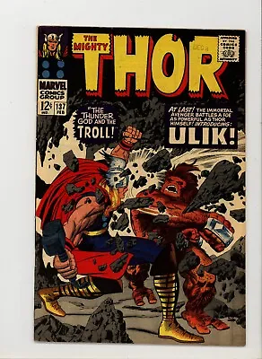 Buy Mighty Thor 137 VF-  1st App Ulik Jack Kirby + Vince Colletta Art 1967 • 34.17£