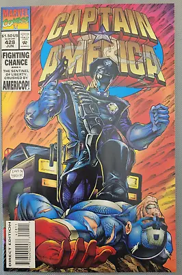 Buy Captain America #428 1994 Key Issue 1st Appearance Of Americop Gorgeous! *CCC* • 9.59£