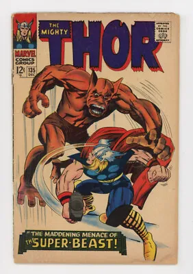 Buy Thor 135 Cool, Spare Cover By Kirby, Affordable Marvel Silver Age • 12.24£