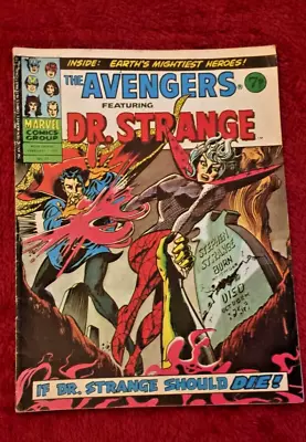Buy Free P & P; Avengers Weekly #72,  1st February 1975: Dr. Strange, Iron Fist! • 4.99£