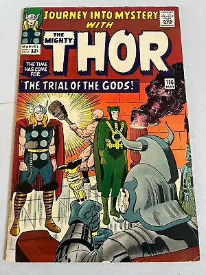 Buy JOURNEY INTO MYSTERY #116 - Thor, Lee/Kirby, Marvel Comics 1965 • 31.58£
