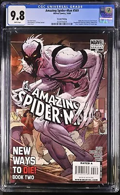 Buy Amazing Spider-man #569 - Cgc 9.8 - Nm/mt - 2nd Print Variant - 1st Anti-venom • 708.66£
