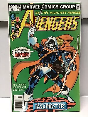 Buy Avengers #196 - 1st App Taskmaster Marvel Comics 1980 Newsstand • 31.98£