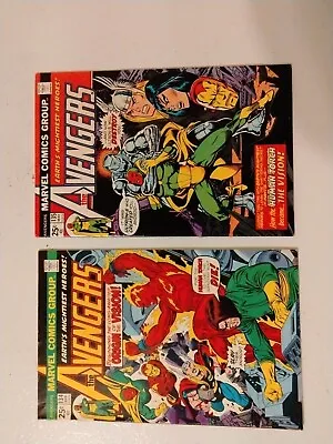 Buy Avengers #134 135 Origin Of Vision Mantis Marvel Comics 1975 Higher Grade Keys • 18.94£