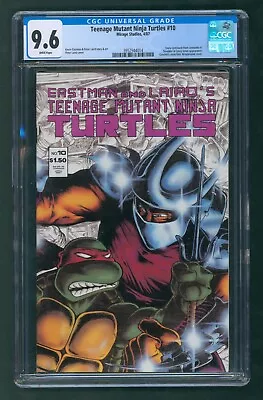 Buy Teenage Mutant Ninja Turtles #10 CGC 9.6 1987 Mirage TMNT Wraparound Cover • 95.02£
