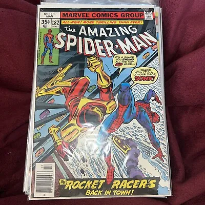 Buy The Amazing Spider-Man #182 VF/NM  Rocket Racers Marvel  Comics  D1 • 7.90£