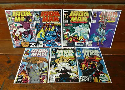 Buy Lot Of 7 IRON MAN Marvel Comics (1988-1991) Issues #232,239,245,257,258,263,268 • 19.67£