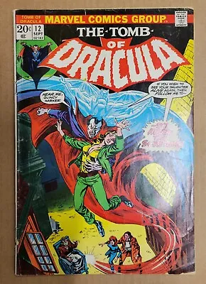 Buy TOMB OF DRACULA #12 ~ 2nd APPEARANCE BLADE 1973 MARVEL COMICS • 76.75£