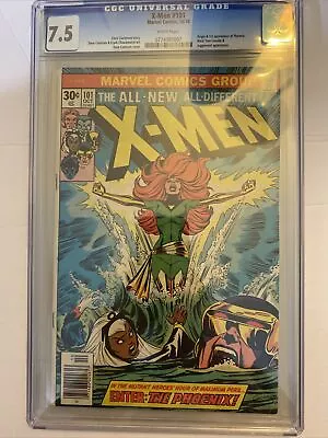 Buy X-Men #101 CGC VF- 7.5 White Pages Origin And 1st Appearance Of Phoenix!!! • 357.65£