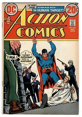 Buy Action Comics #423 DC SUPERMAN Turned Into Murderer- THE HUMAN TARGET April 1973 • 12£