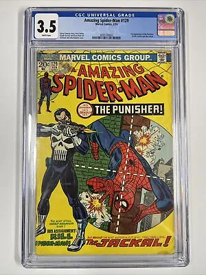 Buy Amazing Spiderman #129 CGC 3.5 (1974) 1st Punisher | Marvel Comics • 669.07£