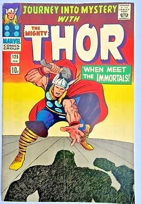 Buy Journey Into Mystery With Thor 125 Marvel Silver Age 1966  • 64.99£