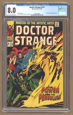Buy Doctor Strange 174 (CGC 8.0) Satannish And Nekron Appearance 1968 Marvel Y078 • 53.08£