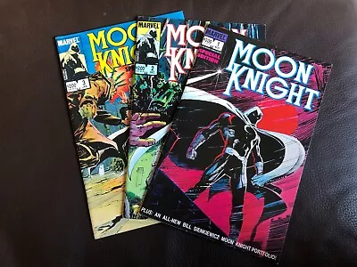 Buy Marvel Comics Moon Knight Special Edition #1,2&3 1983 (3 Comic Bundle/job Lot) • 10£