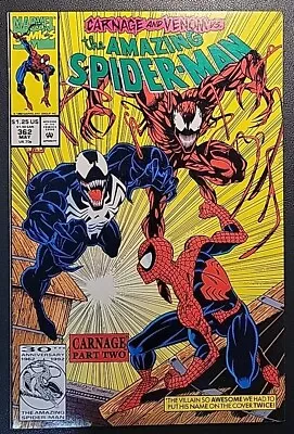 Buy 🔥 Amazing Spider-man #362 Nm-🔑 2nd Appearance Carnage! Venom, Human Torch 🔥  • 23.71£