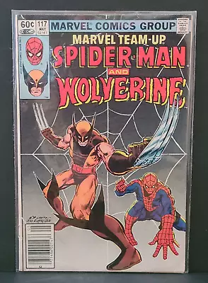 Buy 1982 Marvel Team-up Spiderman And Wolverine Comic Book Issue #117 • 13.59£