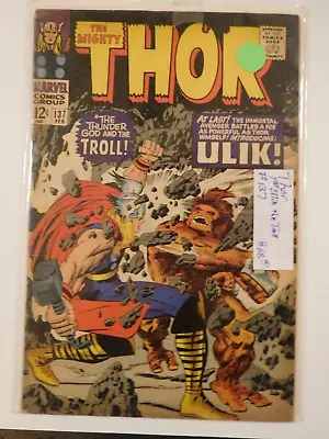 Buy Thor #137 Vintage .12 Cent Comic Book • 54.37£