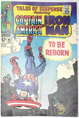 Buy Tales Of Suspense #96 Captain America Iron Man Marvel Comics (1968) • 19.95£