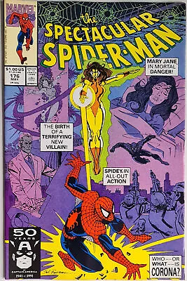 Buy Spectacular Spider-Man #176 (05/1991) - 1st Corona (Dagny Forrester) F/VF • 7.87£