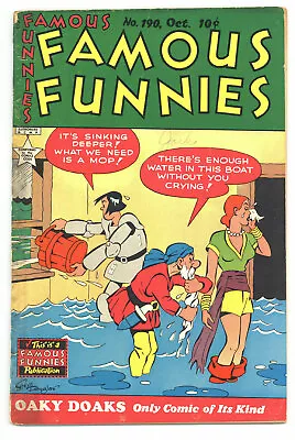 Buy Famous Funnies #190 4.5 Last Buck Rogers Till #209 Ow Pgs 1950 • 25.58£