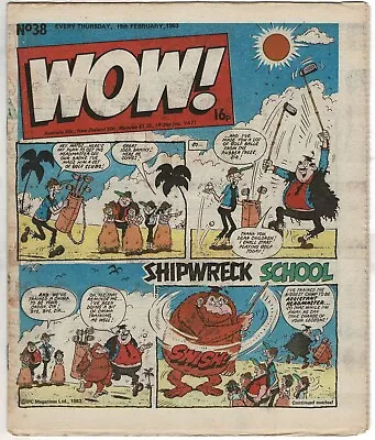 Buy Wow! Comic #38 19th February 1983 - Combined P&P • 1.25£