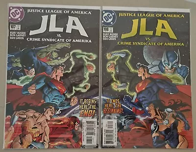 Buy DC~JLA~2 Books #107-#108~Connecting Covers~VF-NM~FMV $6 • 1.78£