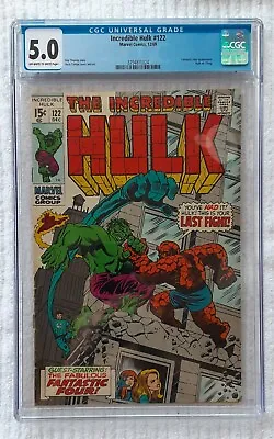 Buy Hulk #122 (Marvel, 1969) CGC 5.0 VG/FN (Classic HULK Vs. THING Battle)  KEY  • 135.30£