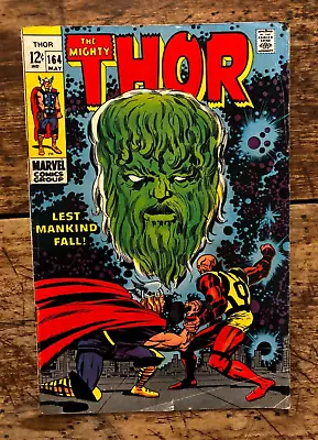 Buy Silver Age Marvel Comic - THOR #164 - 1969 - Origin Of HIM - Cents - VG- 3.5 • 10£