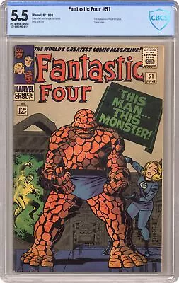 Buy Fantastic Four #51 CBCS 5.5 1966 23-33BC48C-017 • 106.87£