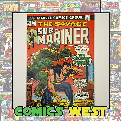 Buy SUB-MARINER #72 * 9.4 (NM) * Last Issue! Secret Marvel/DC Crossover! Aquaman #56 • 239.86£