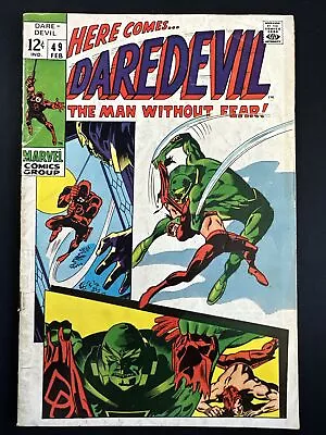 Buy Daredevil #49 Marvel Comics Vintage Old Silver Age 1st Print 1969 Good/VG *A1 • 10.39£