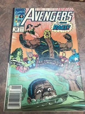 Buy Avengers #328 (Jan 1991) Rage's Origin Is First Revealed! NEWSSTAND  • 8.61£