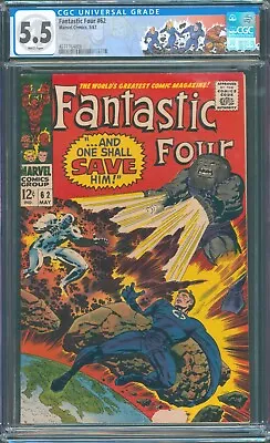 Buy Fantastic Four #62, Marvel (1967), CGC 5.5 (FN-), 1st App Blastaar! • 71.45£
