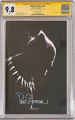 Buy Black Panther #25 - 2021 - Gleason  Virgin  Edition - Autographed - CGC SS 9.8 • 160£